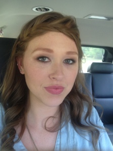 on the drive to the location. isn't she just gorgeous? so glad to have Katie as our model!